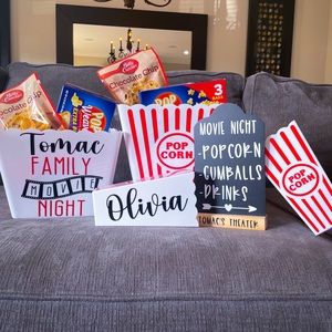 Personalized Popcorn Tub